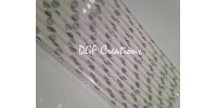 Polka Dot White & Silver Pattern  Paper Straw click on image to view different color option